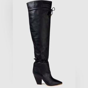 Tory Burch Lila OTK Boot in Black Leather.